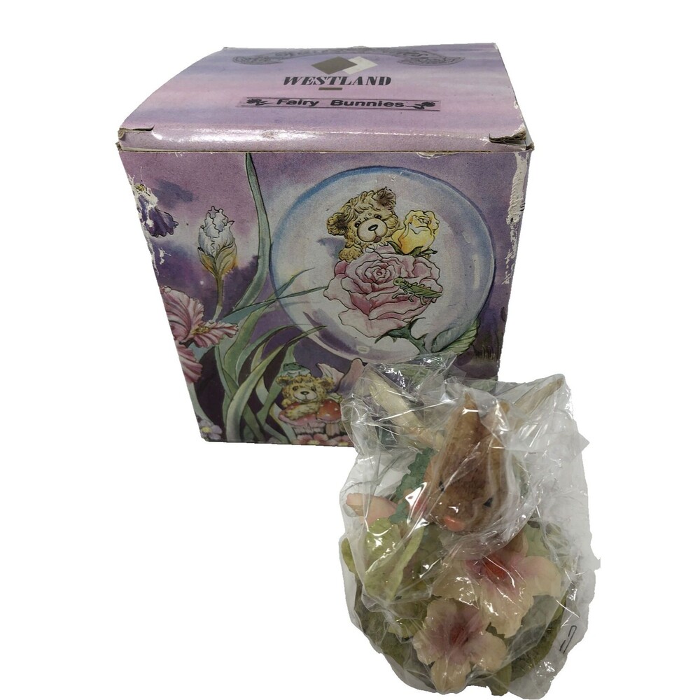 NOS Fairy Follies Fairy Bunnies 3822 Fly Away With Me Westland 1996 NEW Bunny